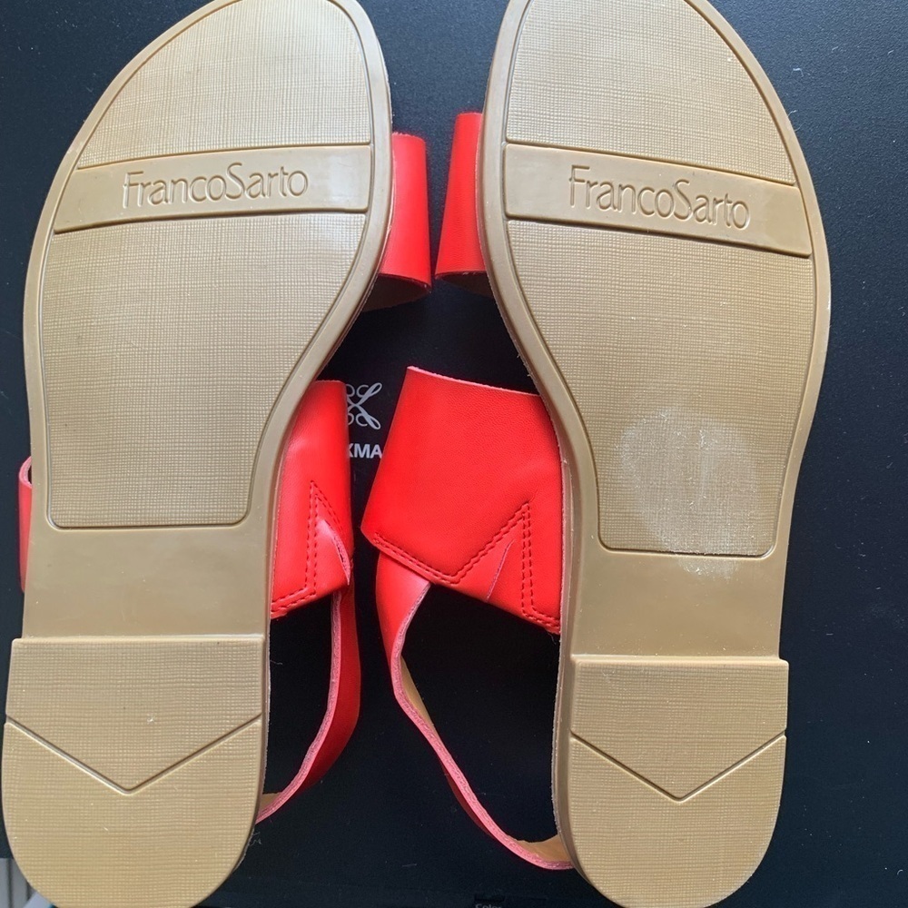 Franco Sarto Orange “Joan” Sandals in Size 7M - Picture 6 of 6